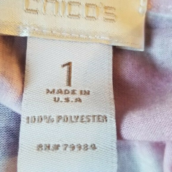 Chicos Womens Embellished Sequin Tunic Top Blouse - Picture 9 of 10